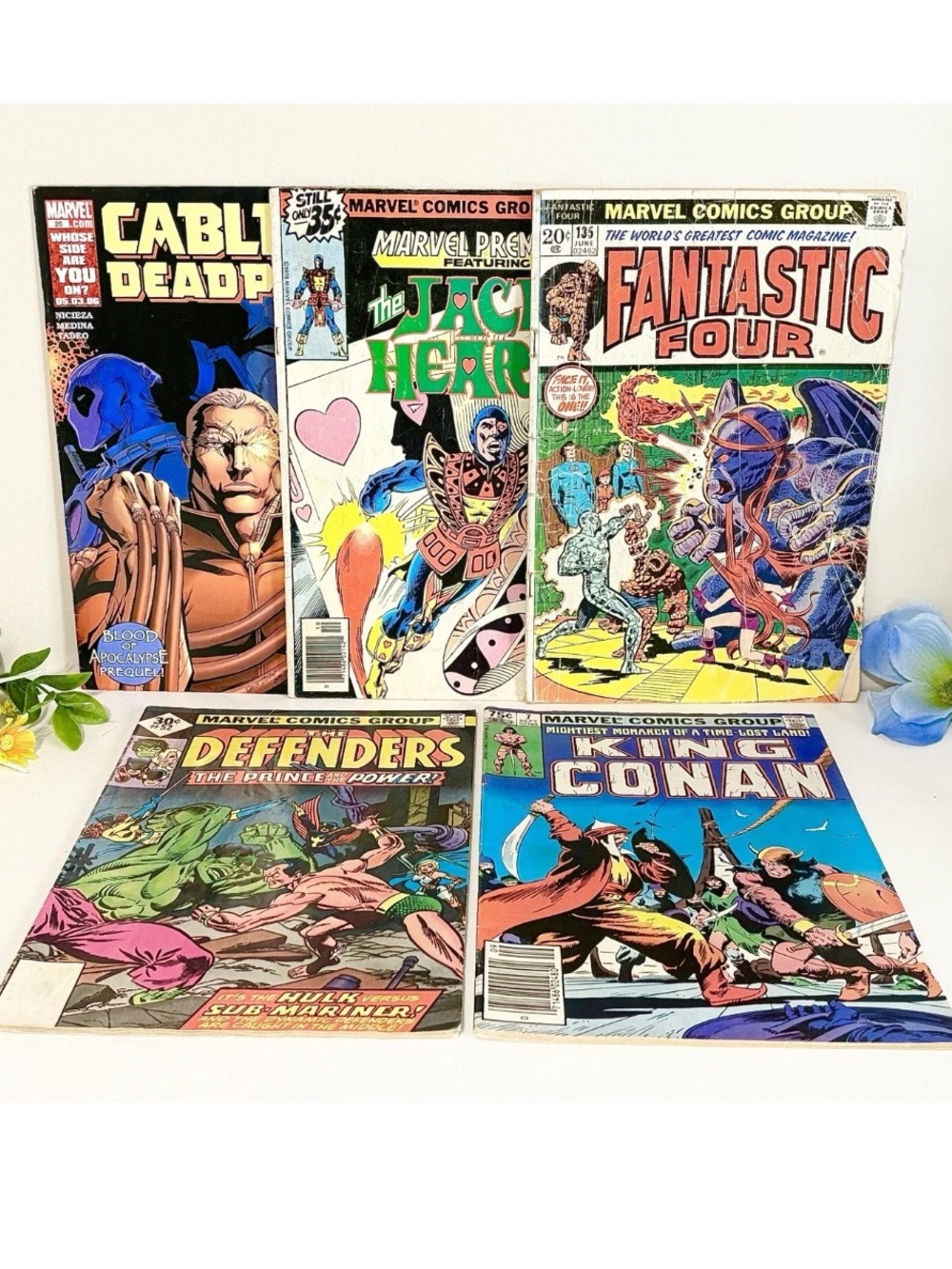 Vintage Marvel Comic Lot Set-Fantastic Four Retro Collectible Super Heroes Books